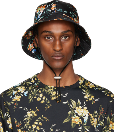 Erdem Black Kallmus Bucket Hat In Black