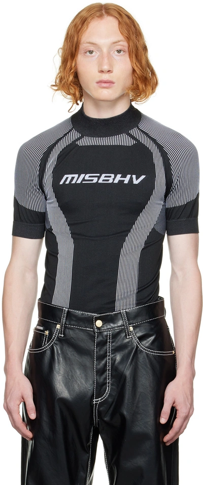 Shop Misbhv Black Sport Active Classic Turtleneck In Black/white