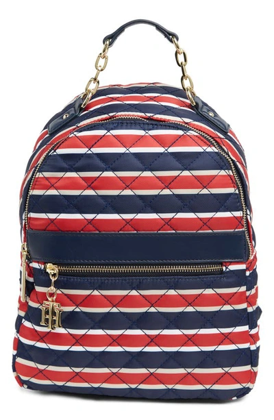 Tommy Hilfiger Charming Tommy Plus Quilted Backpack In Navy/ Multi |  ModeSens