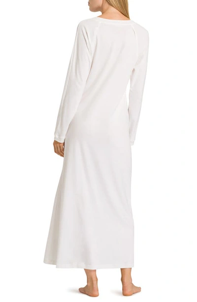 Shop Hanro Pure Essence Nightgown In 102 - Off White