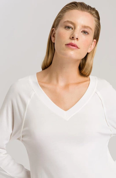 Shop Hanro Pure Essence Nightgown In 102 - Off White