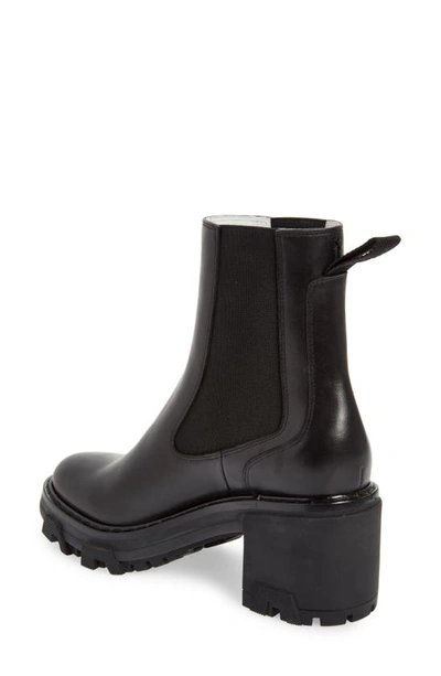 Shop Rag & Bone Shiloh Platform Chelsea Boot In Black Leather