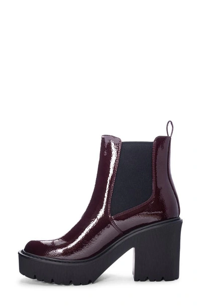 Shop Dirty Laundry Yikes Platform Chelsea Boot In Wine