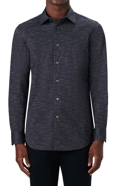 Shop Bugatchi Ooohcotton® Button-up Shirt In Black