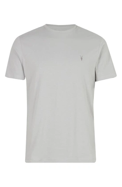 Shop Allsaints Brace Tonic Crewneck T-shirt In Heath Grey