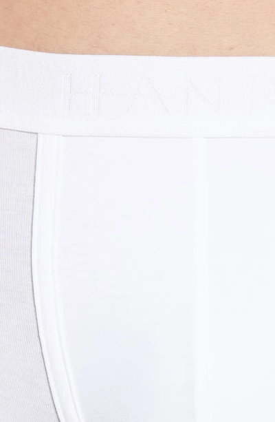 Shop Hanro Stretch Cotton Essentials Boxer Briefs In White