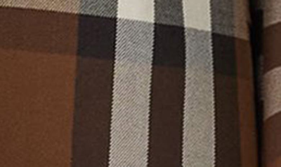 Shop Burberry Tonya Check Wool Blend Jacket In Dark Birch Brown Ip