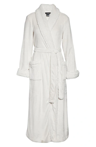 Shop Natori Plush Robe In Bon Bone