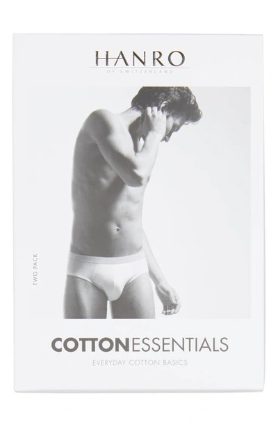 Shop Hanro Cotton Essentials 2-pack Briefs In White