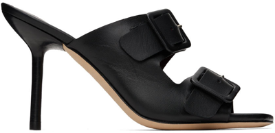 Shop Staud Black Remi Heeled Sandals