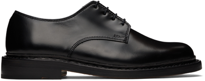 Shop Our Legacy Black Uniform Parade Derbys In Black Leather