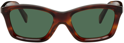 Shop Totême Tortoiseshell 'the Classics' Sunglasses In 899 Havana