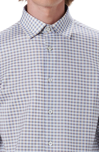 Bugatchi Ooohcotton® Check Button-up Shirt In Sand