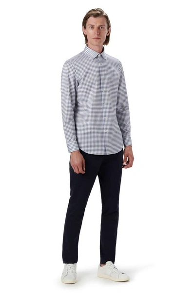 Bugatchi Ooohcotton® Check Button-up Shirt In Sand