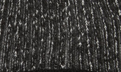 Shop Moncler Logo Patch Virgin Wool Beanie In Black/ White
