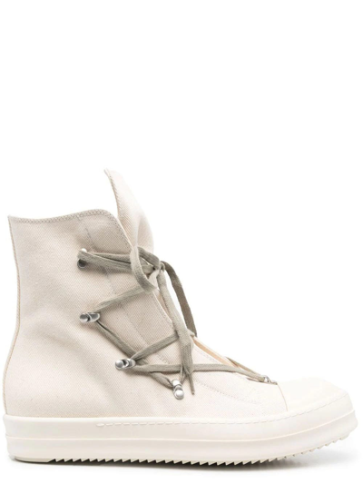 Shop Rick Owens Drkshdw Hexagon High-top Sneakers In White