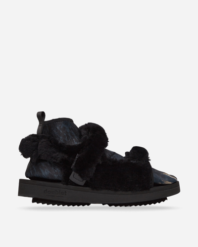 Shop Suicoke Doublet Was-5abdb Sandals In Black