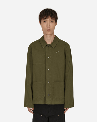 Shop Nike Unlined Chore Coat Green In Multicolor