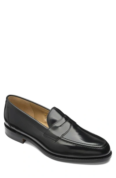 Loake Imperial Strap Leather Loafers In Black | ModeSens