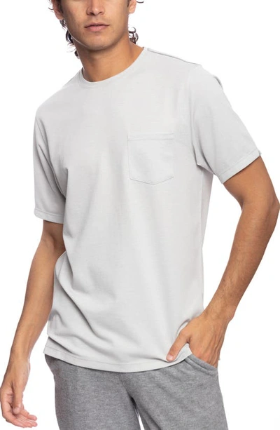 Shop Fundamental Coast Westport Pocket Crewneck T-shirt In Vapor