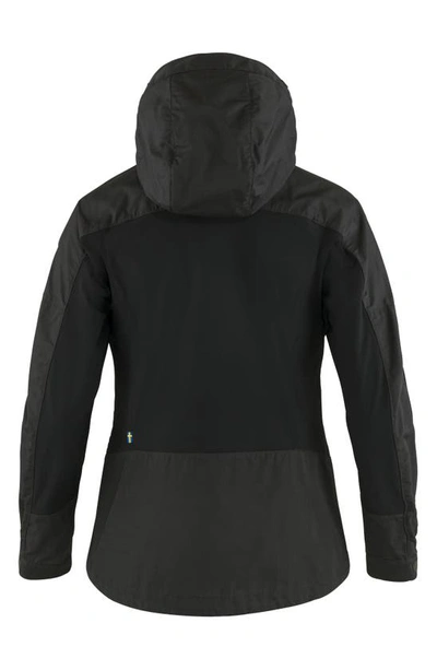 Shop Fjall Raven Abisko Lite Trekking Jacket In Dark Grey-black