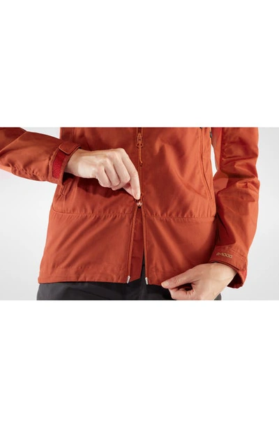 Shop Fjall Raven Abisko Lite Trekking Jacket In Cabin Red-rowan Red