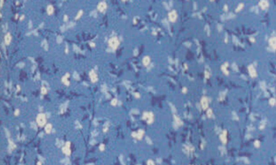 Shop Reformation Baxley Floral Print Flutter Sleeve Midi Dress In Eve