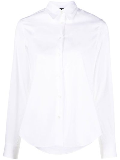 Shop Aspesi Plain Shirt In Bianco