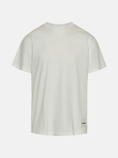 Shop Jil Sander 3 Pack Cotton T-shirts In White