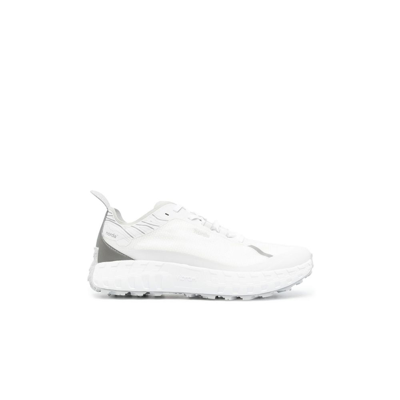 Norda 001 Neoprene-trimmed Mesh Running Sneakers In White