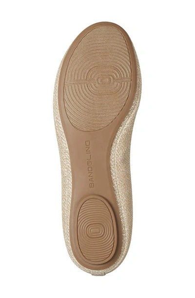Bandolino Women's Edition Ballet Flats Women's Shoes In Gold 710