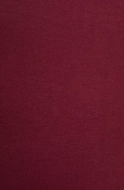 Loveappella Cross Strap Top In Dark Burgundy
