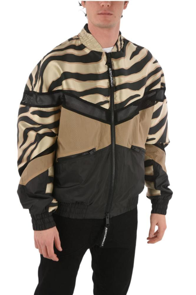 Shop Just Cavalli Men's  Beige Other Materials Outerwear Jacket