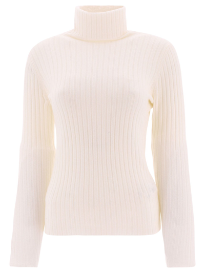 Shop Allude Women's  White Other Materials Sweater