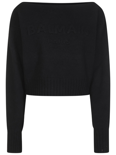 Shop Balmain Paris Sweater In Black