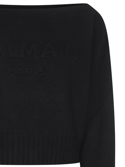 Shop Balmain Paris Sweater In Black