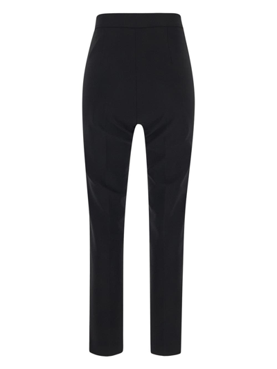 Shop Elisabetta Franchi Straight Trousers In Black
