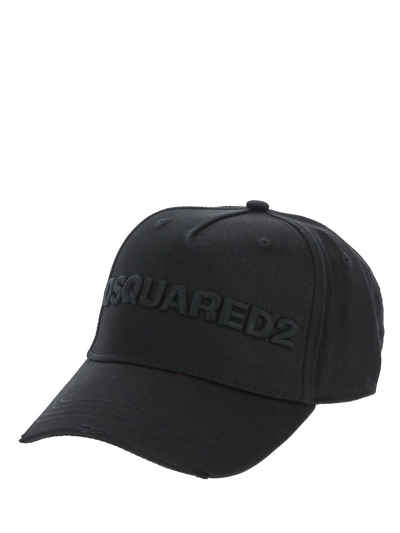 Shop Dsquared2 Black Baseball Cap