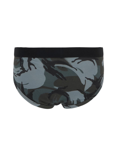 Shop Tom Ford Underwear Military Briefs In Blue