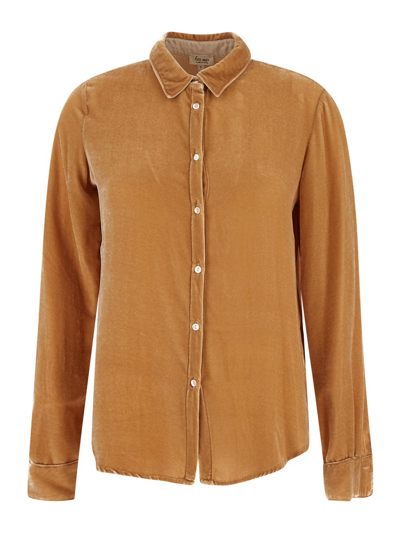 Shop Her Shirt Iris Shirt In Beige