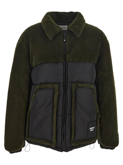 Shop Ambush Teddy Padded Jacket In Green