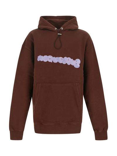 Shop Jacquemus Le Sweatshirt Spirale In Brown