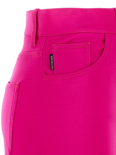 Shop Balenciaga Leggings Trousers In Pink