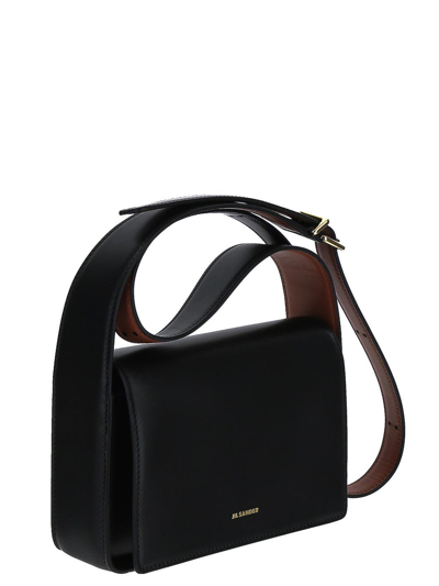 Shop Jil Sander Shoulder Bag Small In Black