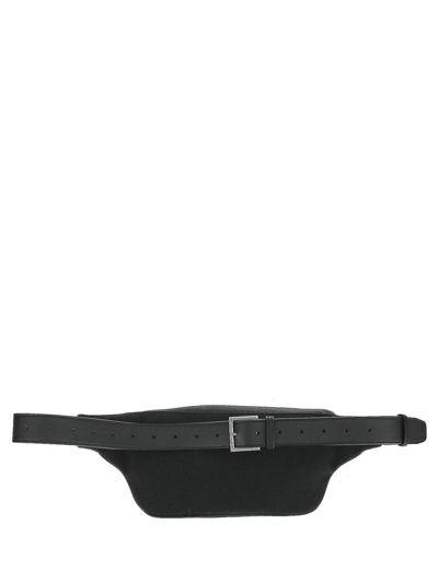 Shop Saint Laurent Monogram Belt Bag In Black