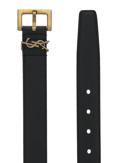 Shop Saint Laurent Black Belt