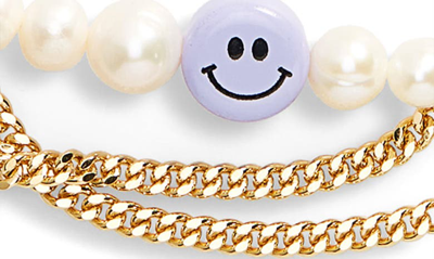 Shop Martha Calvo Smile Like You Mean It Freshwater Pearl & Chain Necklace