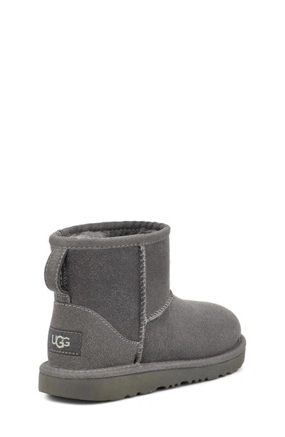 Shop Ugg Kids' Classic Mini Ii Water Resistant Genuine Shearling Boot In Grey