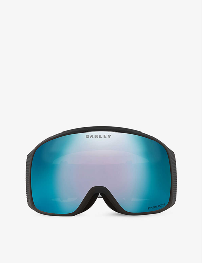 Shop Oakley Women's Black Oo7104 Flight Tracker L Prizm™ Snow Goggles