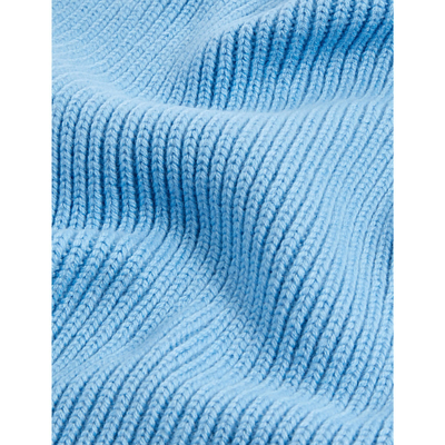 Shop Chinti & Parker Essentials Ribbed Wool And Cashmere-blend Scarf In Stone